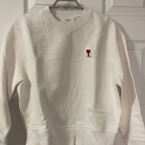 AMI White Sweater like new Size XS